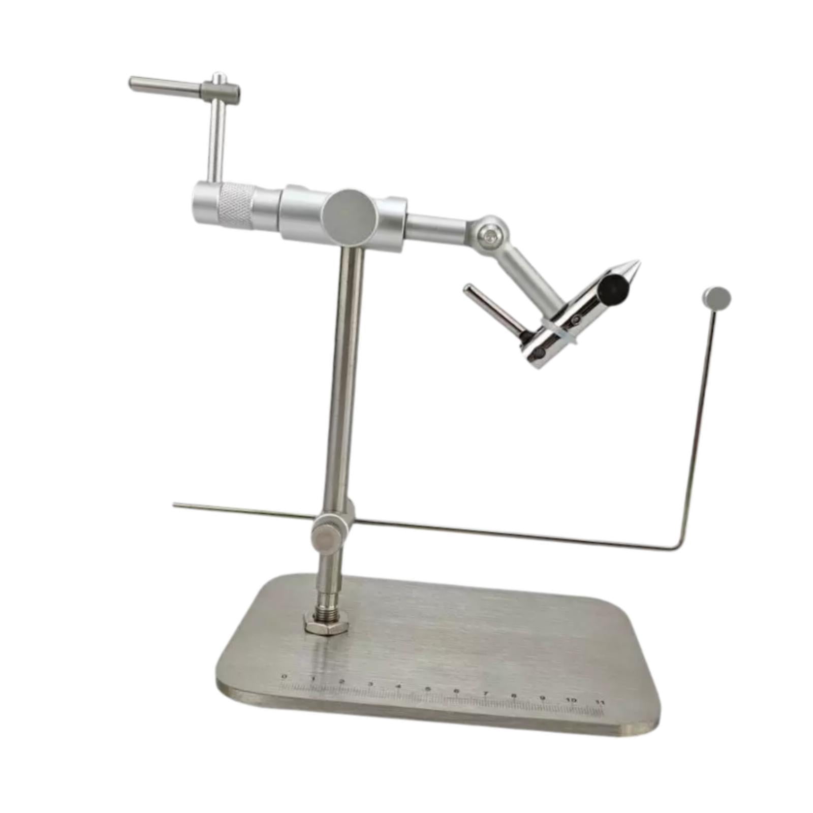 Wswqop Fly Tying Vise Fishing Tackle Fly Fishing Accessory Adjustable with Pedestal No Tools