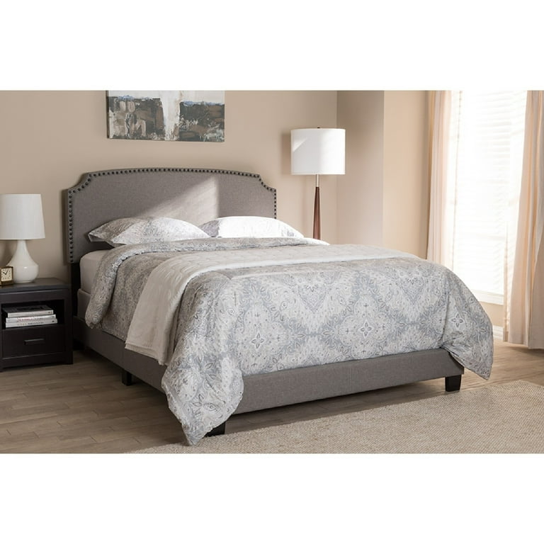 Baxton Studio Odette Modern and Contemporary Light Grey Fabric Upholstered King Size Bed Baxton Studio Odette Modern and Contemporary Light Grey Fabric Upholstered King Size Bed