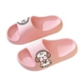 thumbnail image 6 of ITSAME Girls Slippers, Quick-Dry Comfy Anti-Slip Thickened Summer Bathroom Shower Slippers Pink 1-1.5(Big Kids), 6 of 6