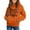 Orange, variant on SERTG Big Kids Hooded Pullover Long Sleeve Fall Winter Active Brushed Feel Everyday Wear Top for Children 4-14 Years(Gray,4 Years)