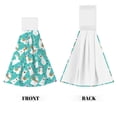 thumbnail image 2 of Kdxio Cartoon Llamas Hand Towel with Loop Hanging Towel Absorbent Tie Towels for Kitchen Tea Bar Bathroom Decor, 2 of 7
