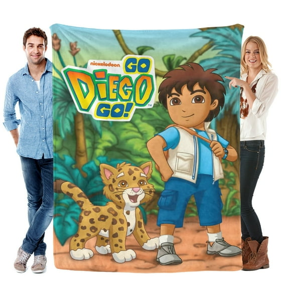 Go Diego Go-Anti-Pilling Flannel Blanket Soft Lightweight Plush Fuzzy Cozy Luxury Blanket for Home and Kitchen Use – Perfect for Kids and Adults