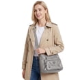 thumbnail image 2 of PULLIMORE Crossbody Bag for Women Soft PU Leather Shoulder Bag Ladies Purse and Handbags Lightweight Multi Pocket Pocketbook, Gray, 2 of 8