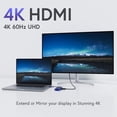 thumbnail image 4 of AFFHAUSEN 7-in-1 USB-C Hub – Gigabit Ethernet, 3.5mm Audio/Mic, SD Card Reader, 4K@60Hz HDMI, USB-A 5Gbps, 100W PD – MacBook, iPad Pro, Laptops, 4 of 9