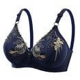 thumbnail image 3 of Sentmoon Push Up Bras for Women Tshirt Bra Lift No Underwires Adjustable Strap Thin Style Breathable Sports Bras Soft and Comfortable Full Coverages for Date Navy 42/95, 3 of 4