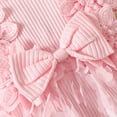 thumbnail image 6 of Curenmufel Baby Girl Bodysuit Dress Baby Girls Birthday Outfit Sqaure Neck Ruffle Sleeve Tulle Tutu Romper Dress with Bow Headband 0 3 6 9 12 18 24 Months (Pink,Size 3-6 Months), 6 of 7