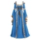 thumbnail image 1 of Gibobby Vestidos casuales Vestido de mujer Longitud del suelo gótico Vintage Medieval Cosplay Vestido de mujer(Azul, XXXXXL), 1 of 2