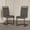 Grey+Black, variant on Modern Dining Chairs Set of 2 With Soft PU Faux Leather Cushion And C-shaped Tube Metal Base, High Back Upholstered Side Chair for Dining Room, Kitchen, Vanity, Patio, Club, Office, Grey+Black