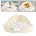 thumbnail image 6 of Triangle Rabbit Pet Pan Toilet for Bunny Rabbit Cage Accessories White, 6 of 7
