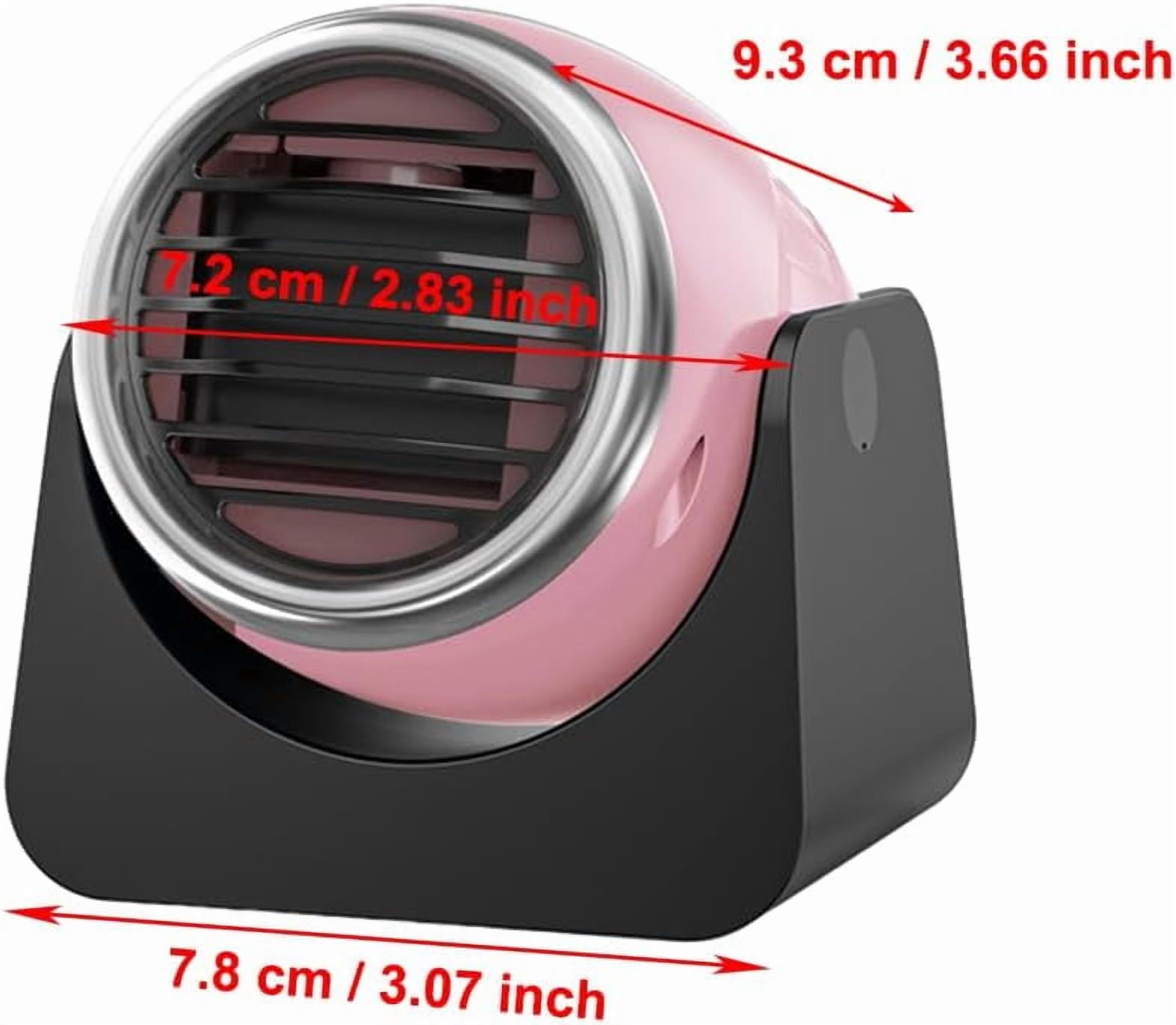 Portable Car Heater, Defroster for Windshield, 12V 120W Window Defroster, 2 in1 Fast Car Heater , Plug-in Cigarette Lighter Defroster Winter Weather Heater for All Cars, Pink