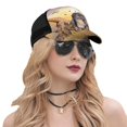 thumbnail image 5 of Disketp Vintage Wildlife Protection Print Trucker Hat Men Women - Mesh Baseball SnapBack Cap, 5 of 7