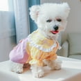 thumbnail image 6 of Pet Princess Dress - Lapel Collar Ruffle Sleeve - Pet Cat Dog Two-legged Plaid Dress - Clothes - Pet Supplies, 6 of 8