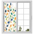 thumbnail image 2 of Colorful Leaf Window Privacy Film, Spring Summer Botanical Vintage Static Cling UV Sun Blocking Tint Film Heat Control Windows Films for Bedroom Bathroom, Window Stickers 23.6"x59", 2 of 8