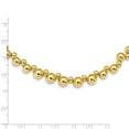 thumbnail image 4 of Leslie's 925 Sterling Silver Gold-plated With 2 in ext. Beaded Necklace; 15.5 inch; for Adults and Teens; for Women and Men, 4 of 4