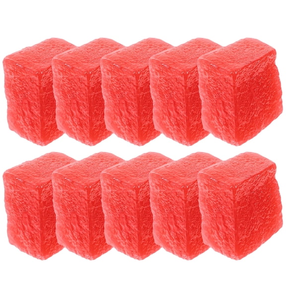 Soimiss 10Pcs Fake Watermelon Model PVC Photography Props for Homeowners