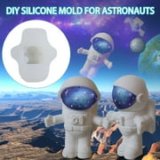 Home Essentials Space Ship Astronaut Figure Silicone Resin Mold Jewelry Making Diy Tools Art As Show Rucky WY6108