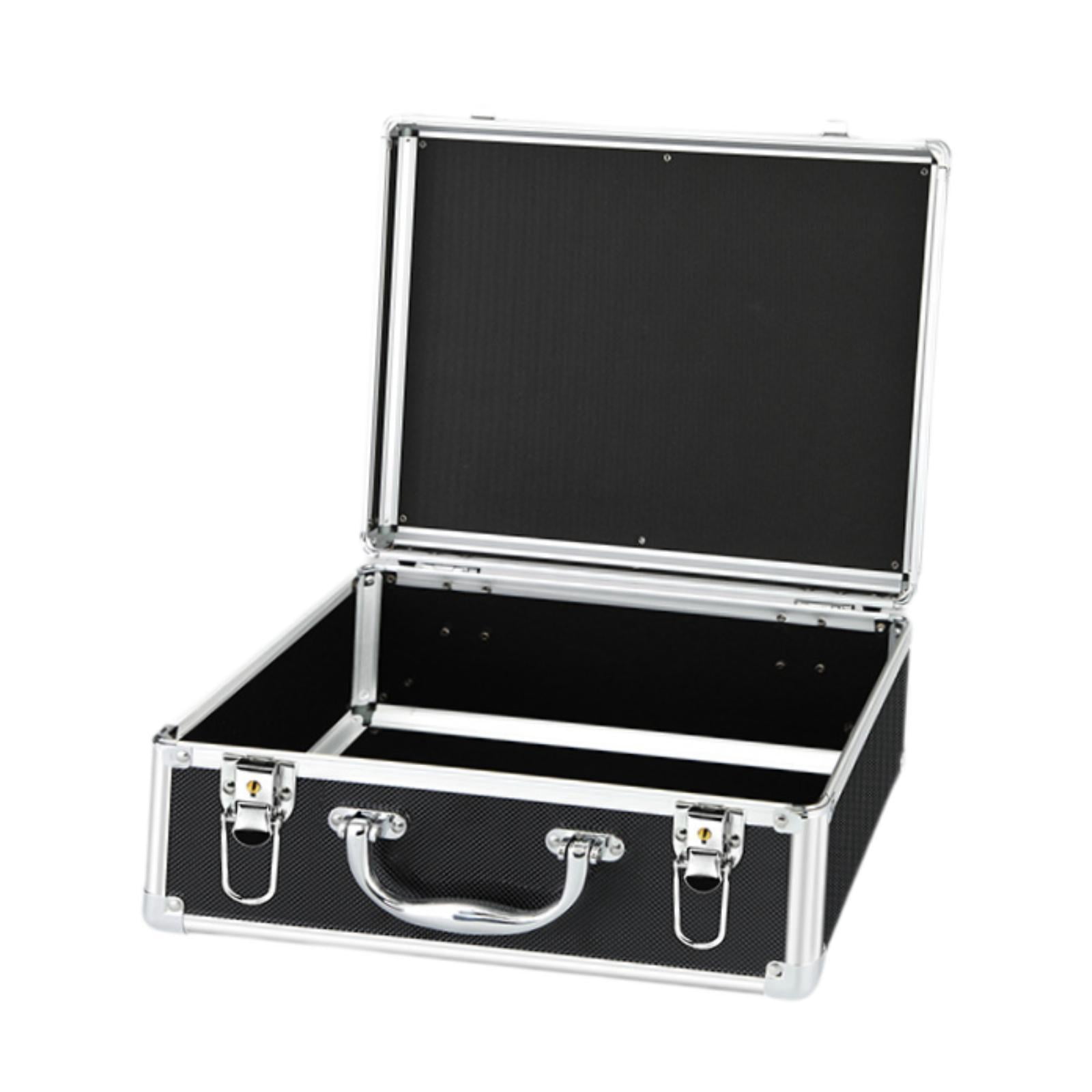 simhoa Aluminum Alloy Case Aluminum Alloy Tool Box Multipurpose Large Sturdy Shockproof Portable Tool Case Suitcase for Travel Tools M