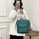thumbnail image 5 of Bolso de mujer portátil, sencillo bolso de hombro retro verde, 5 of 5