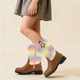 thumbnail image 5 of Sparkly Girls Cowgirl Boots Unisex Child Mid Calf Glitter Toddler Cowboy Boot Little Big Kids Western Riding Shoes, 5 of 7