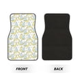 thumbnail image 2 of Zufioo Moon And Rabbit Print Car Floor Mats Four-piece Set, Car Interior Accessories - Corrosion-resistant, Non-Slip, Suitable for Cars, Trucks, Vans, 2 of 7