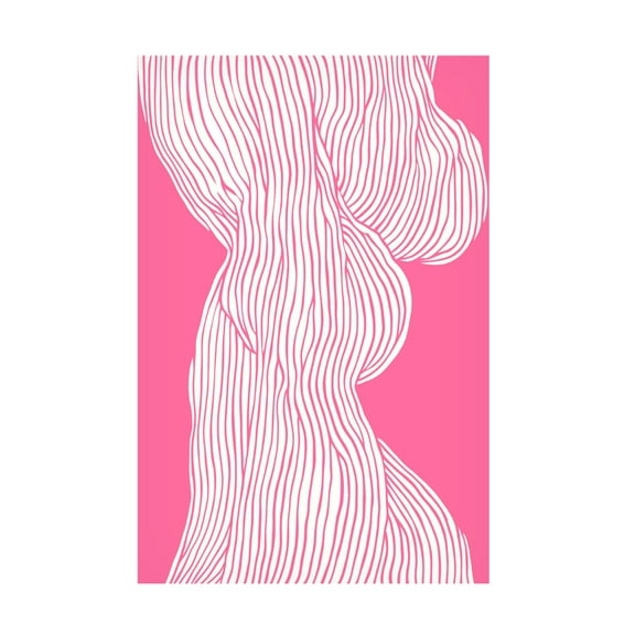 Trademark Fine Art Treechild Fibers No 1 Pink Canvas Wall Art