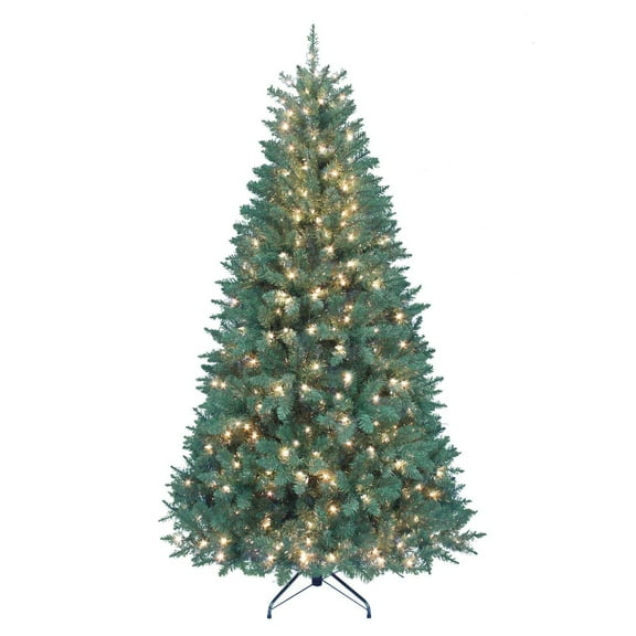 Kurt Adler 7-Foot Pre-Lit Pine Tree with Clear Lights