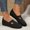 Black, variant on Shoes Slip On Walking Flats Comfortable Dressy Knit Washable Casual Nurse Shoe with Women's Fashion Casual Style Solid Color Temperament Pointed Toe Sandals Summer Bottom No Tired Feet Flat Shoes