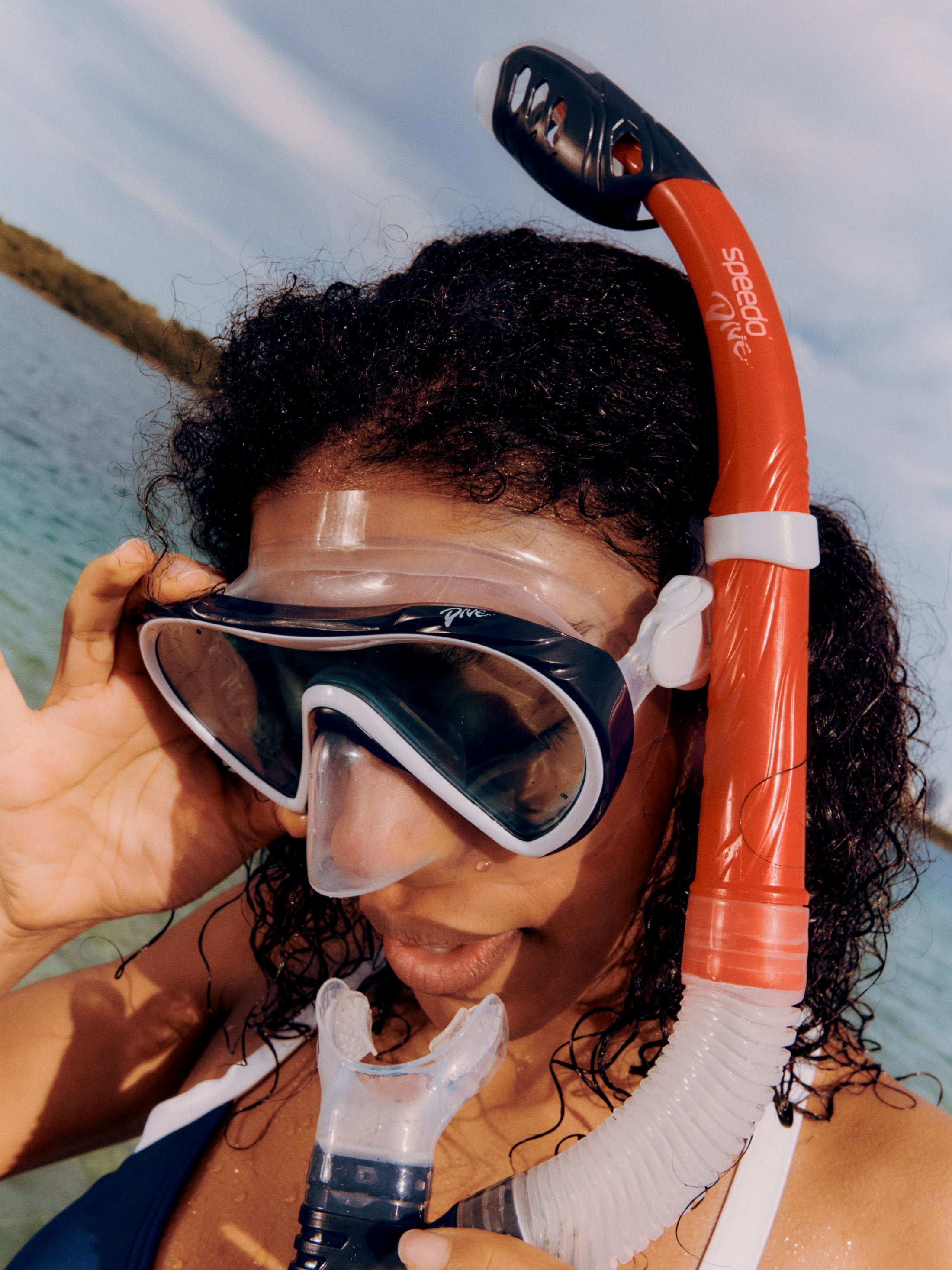 (2 pack) Speedo Adult Horizon Swim Mask and Snorkel Set with Anti‑Fog and UV Protection, Ages 12+