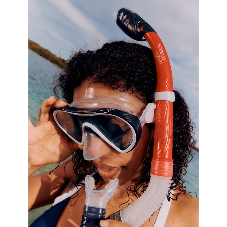 【SWIM】 ARIRANGセット Speedo Adult Horizon Swim Mask and Snorkel Set with Anti‑Fog and