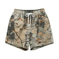 thumbnail image 2 of Camo Sweat Shorts Casual Elastic Waist Lounge Shorts Drawstring Maple Leaf Print Athletic Shorts for Man Women Dark Gray 6XL, 2 of 3