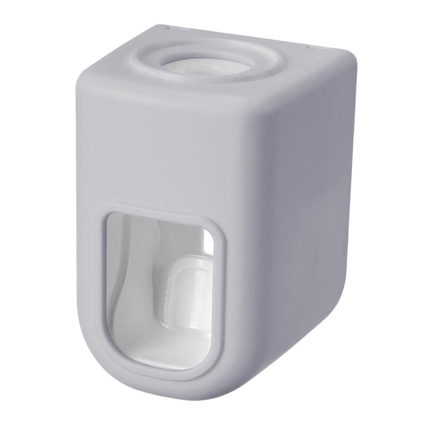 de montado en pared, dispositivo automático sin perforaciones a prueba de polvo, suministros de baño manos , Gris Sunnimix Dispensador de pasta de dientes