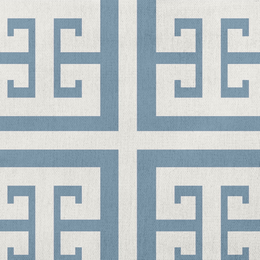 Simply Daisy 18" x 18" Greek Key Patterned Nautical Decorative Indoor Pillow