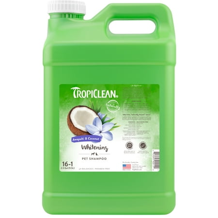 TropiClean Awapuhi & Coconut Whitening Shampoo for Pets, 2.5 gal