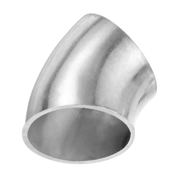 Uxcell 4-Pack Codo de 1 Pulgada a 45 Grados de Acero Inoxidable 304 para Sistema de Escape Modificado