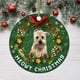 thumbnail image 1 of Fiudx Colgante para Árbol de Navidad con Diseño de Perro Divertido, Decoración Impresa a Alta Temperatura, Adorno para El Hogar, Multiusos, Ideal para Regalar En Fiestas, 8 Cm de Diámetro., 1 of 2