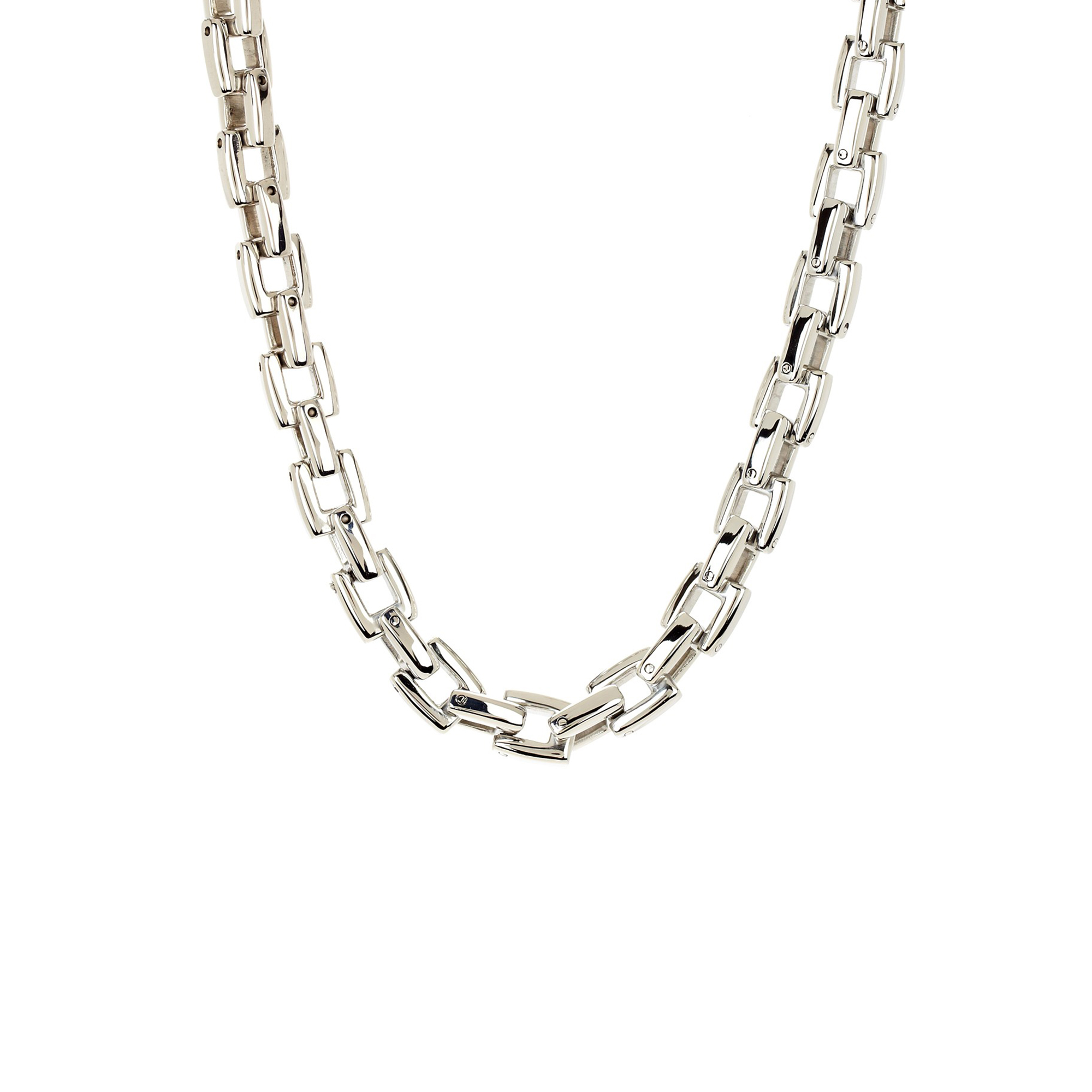 Mens Stainless Steel Square Link Chain 
