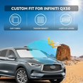 thumbnail image 2 of for Hyundai Santa Fe 2019-2024 Windshield Sun Shade - 4 Layers Car Sunshades for Front Windows Shade Cover Custom Fit Santa Fe Sun Visor 240T Retractable Shade Blocks UV Rays Car Accessories-tss, 2 of 10