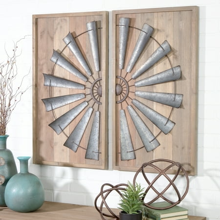 Richmond Windmill  Wall  Decor  Set of 2 Walmart  com