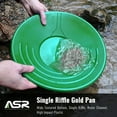 thumbnail image 2 of ASR Outdoor Gold Pan with Ridge Riffles for Gold Panning Paydirt, 10 inch, Green, 2 of 9