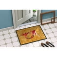 thumbnail image 4 of Carolines Treasures 8727JMAT Ginger Red Headed Mermaid on Gold Door Mat Indoor Rug or Outdoor Welcome Mat 24x36 Doormat, 4 of 4