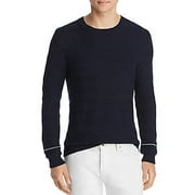 Bloomingdale's NAVY Stripe-Textured Crewneck Sweater, US Small