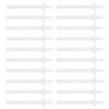 ORDDIART PP Nose Hair Wax Applicators White 50Set 2.8x0.6x0.6In