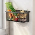 thumbnail image 5 of Hxoliqit,Stainless Steel Sponge Holder Wall Mounted Fruit And Vegetable Rack Wire Storage Baskets For Kitchen Counter Snack Stainless Stackable Stand,White, 5 of 9
