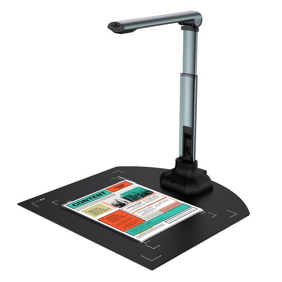 12MP USB Document Camera For Teachers Laptop A3/A4 Size Portable Book Document Scanner With Extension Stand OCR Zoom Paint Tool