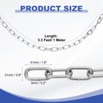 thumbnail image 2 of Stainless Steel Chain Link Small Light Duty for Various Applications and Uses 1 Meter x 5mm 1, 2 of 6