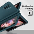 thumbnail image 2 of Decase Designed for Samsung Galaxy Z Fold 4 Case with S Pen Holder,Full Body Protective Anti-Scratch Anti-Drop Wear-Resistant PC Material Hard Flip Cover for Samsung Galaxy Z Fold4 - Cyan, 2 of 7