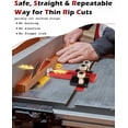 thumbnail image 2 of Thin Rip Jig Table Saw Jig Guide, Woodworking Tools for Strip Cuts, Fit for 3/4" x 3/8" Slots, 2 of 8