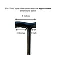 thumbnail image 6 of Crutcheze Cane Handle Pad – Padded Grip Cover for T-Handle Canes – Soft, Cushioned, Washable, Anti-Slip – Fits Most Standard Canes – Black – Mobility Comfort Accessory, 6 of 9