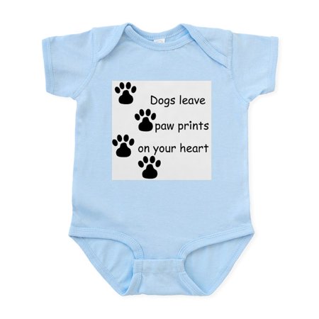 

CafePress - Dog Prints Infant Bodysuit - Baby Light Bodysuit Size Newborn - 24 Months