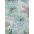 thumbnail image 2 of Addison Rugs Chantille Indoor/Outdoor Transitional Floral Teal Washable Rectangle Rug, 10' x 14', 2 of 6